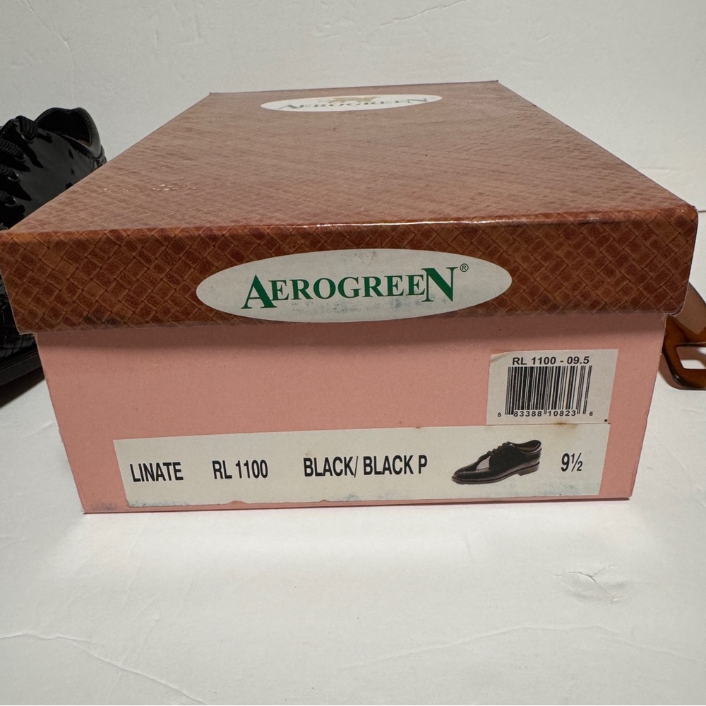 AEROGREEN Linate Black Patent Woven Golf Shoes RT 1100 Womens - Picture 9 of 9